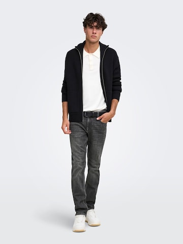 Only & Sons Slimfit Jeans 'LOOM' in Schwarz