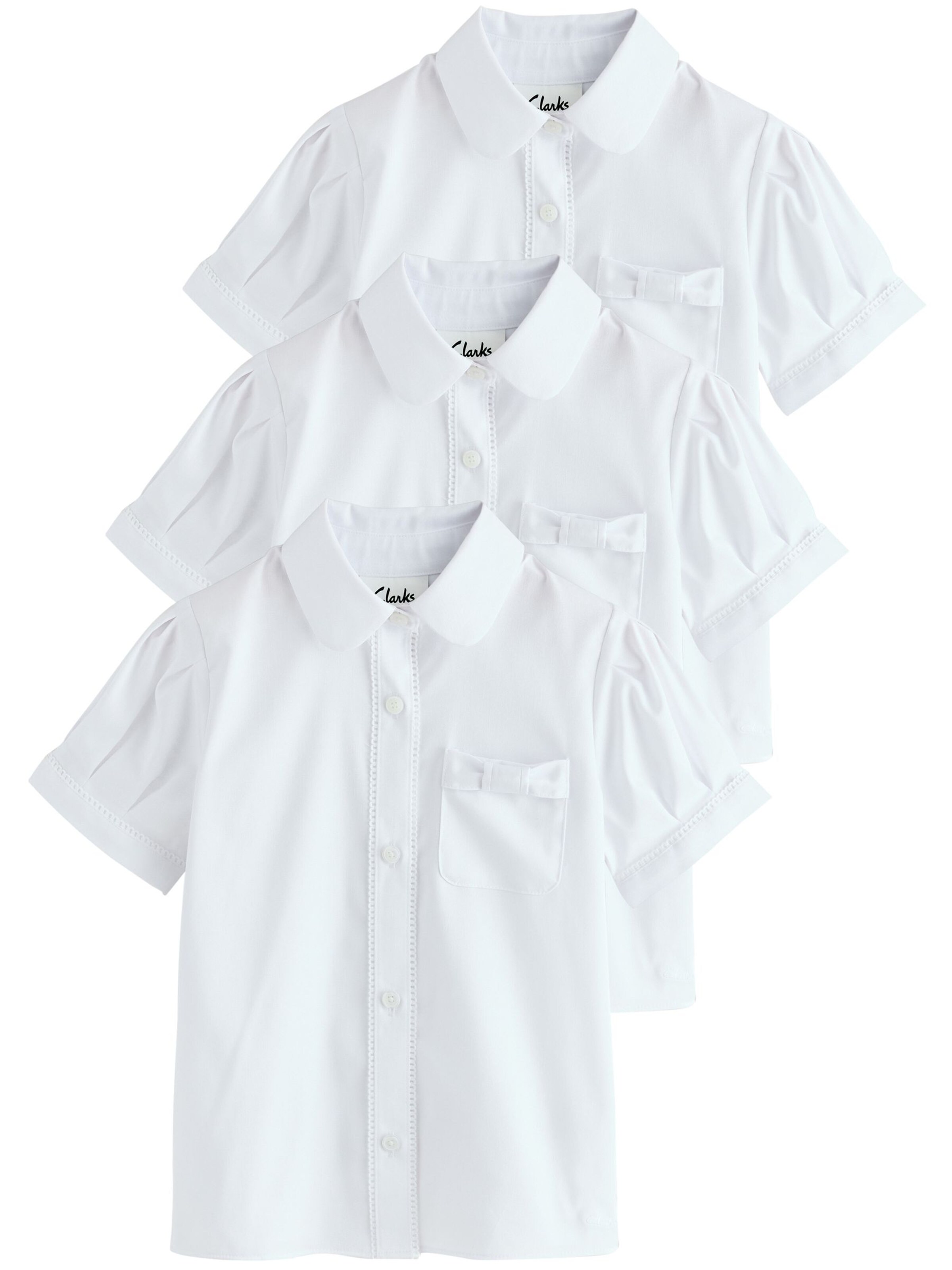 CLARKS Bluza | bela barva: sprednja stran