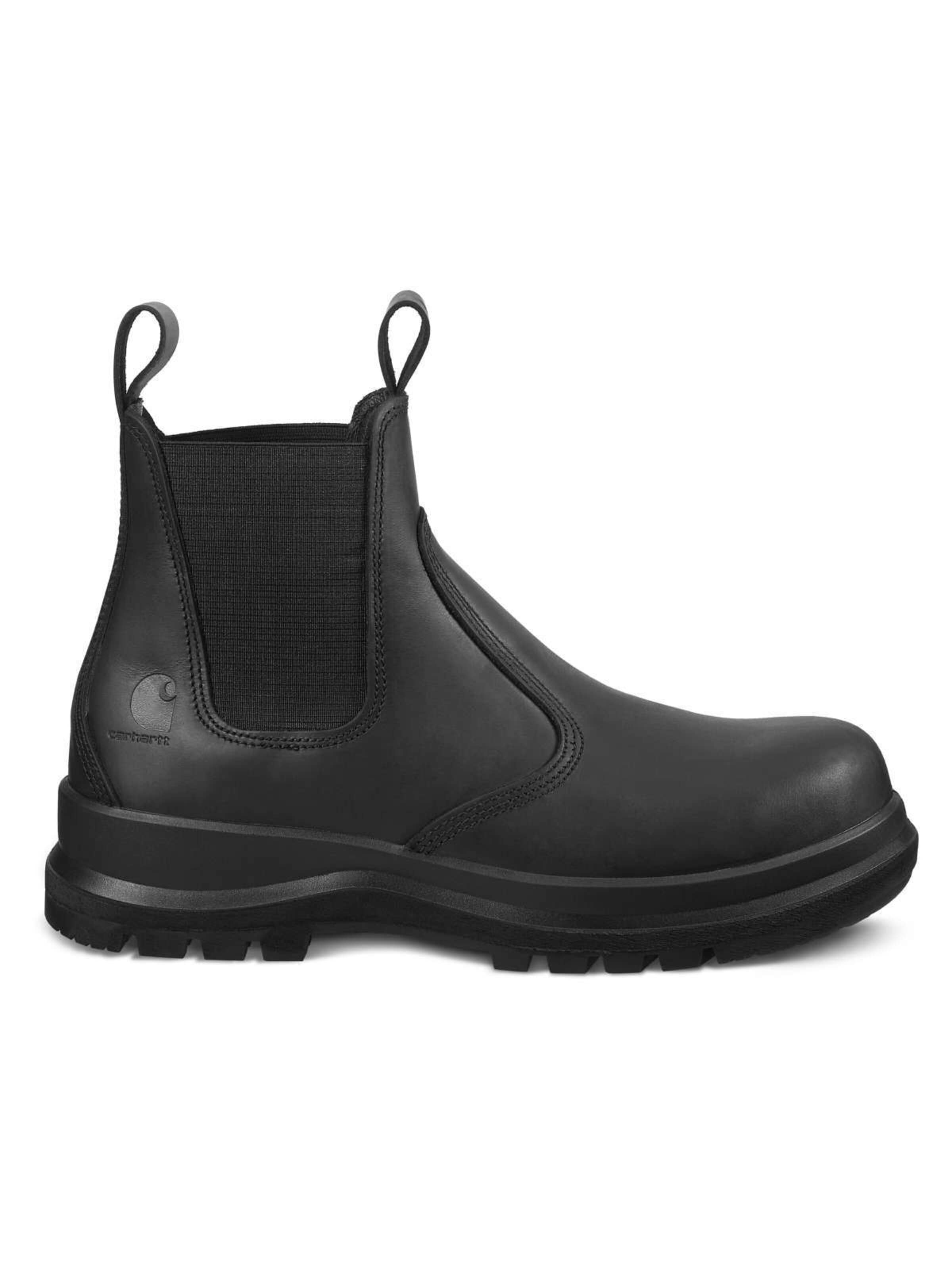 Carhartt WIP Boots 'Gummistiefel Carter Chelsea Boot in schwarz'‌‌‌‌‌‌‌‌‌ in Schwarz: Vorderseite