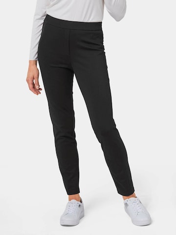 Goldner Slim fit Pants 'Louisa' in Black: front