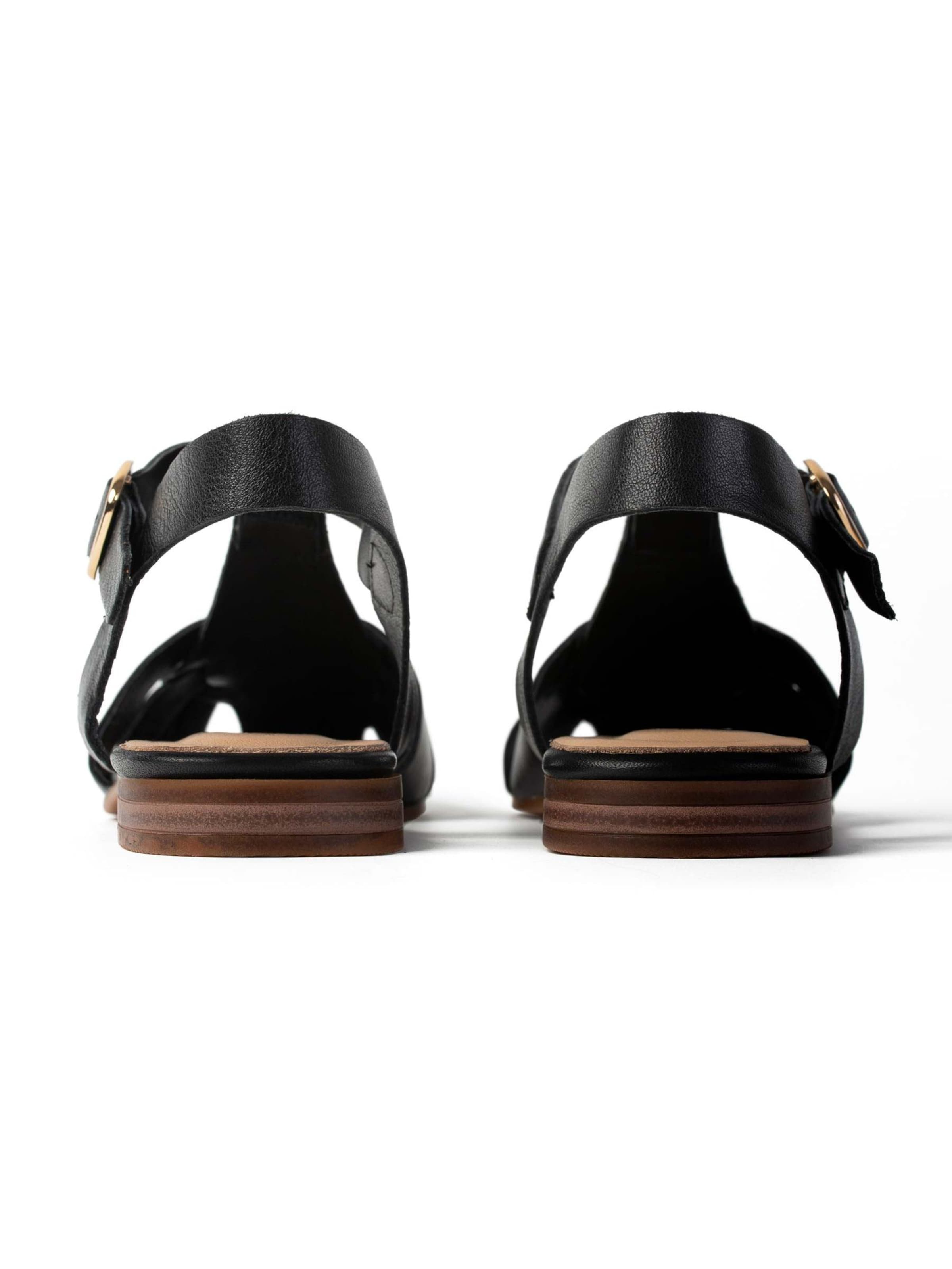 L37 HANDMADE SHOES Slipper 'LOST IN THE OCEAN AIR' in Black