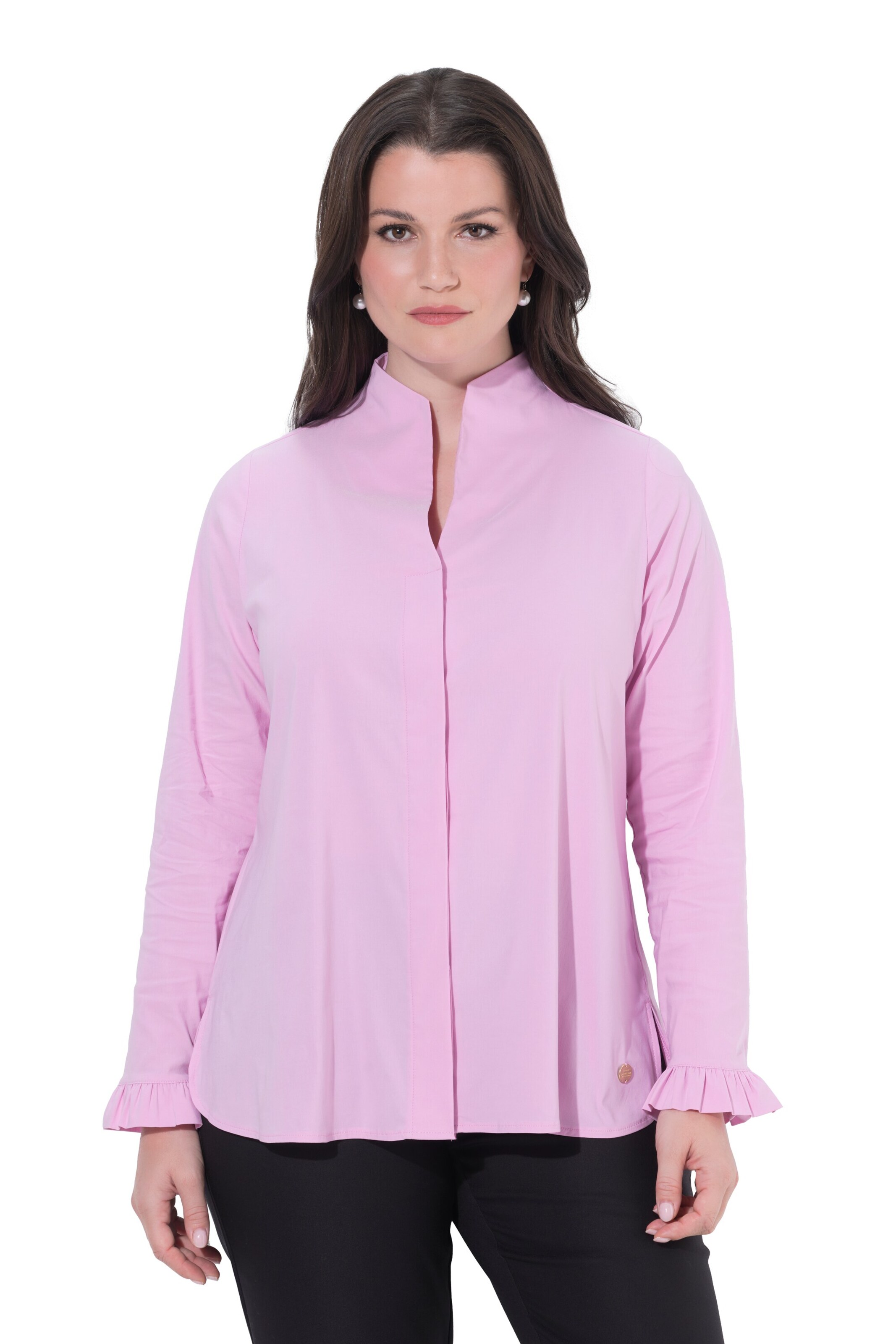 Ulla Popken Blouse in Pink: front