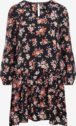 PIECES Kleid 'PCDAKOTA' in hellgelb / pastelllila / koralle / schwarz, Produktansicht