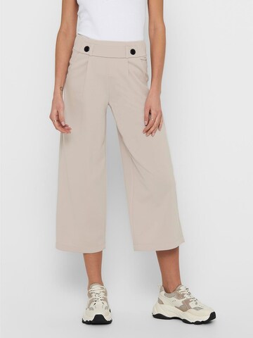 JDY Wide leg Pleat-Front Pants 'Geggo' in Grey: front