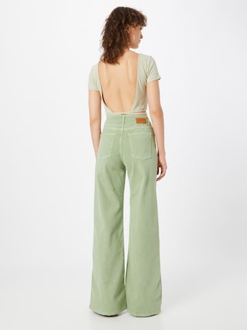 Fabienne Chapot Široke hlačnice Kavbojke | zelena barva