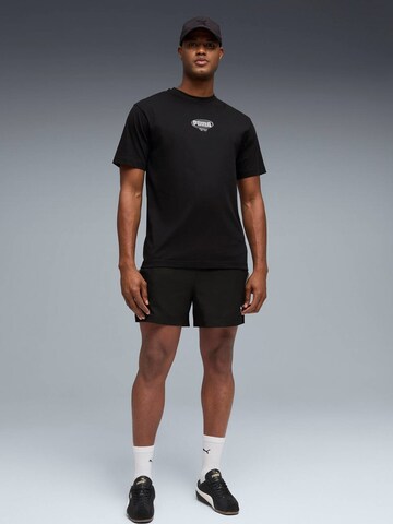 PUMA - regular Pantalón deportivo 'Puma Ess Tape Woven Shorts 5' en negro