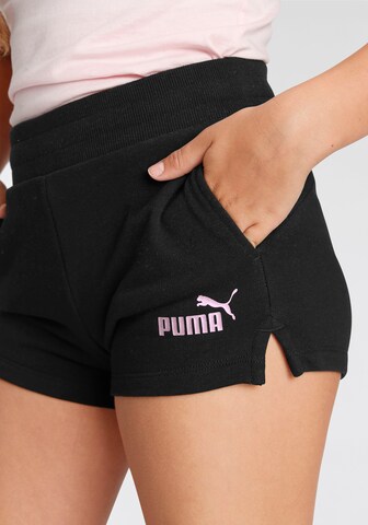 PUMA Regular Sportbroek 'ESS+' in Zwart