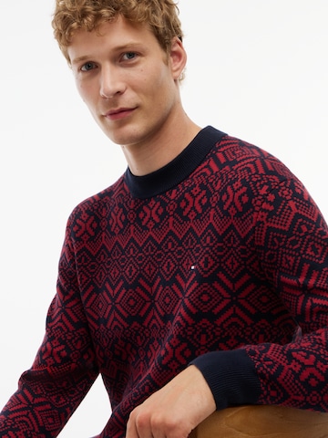 TOMMY HILFIGER Pullover in Rot