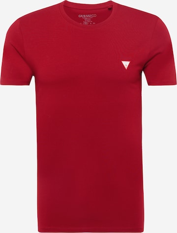 T-Shirt GUESS en rouge : devant