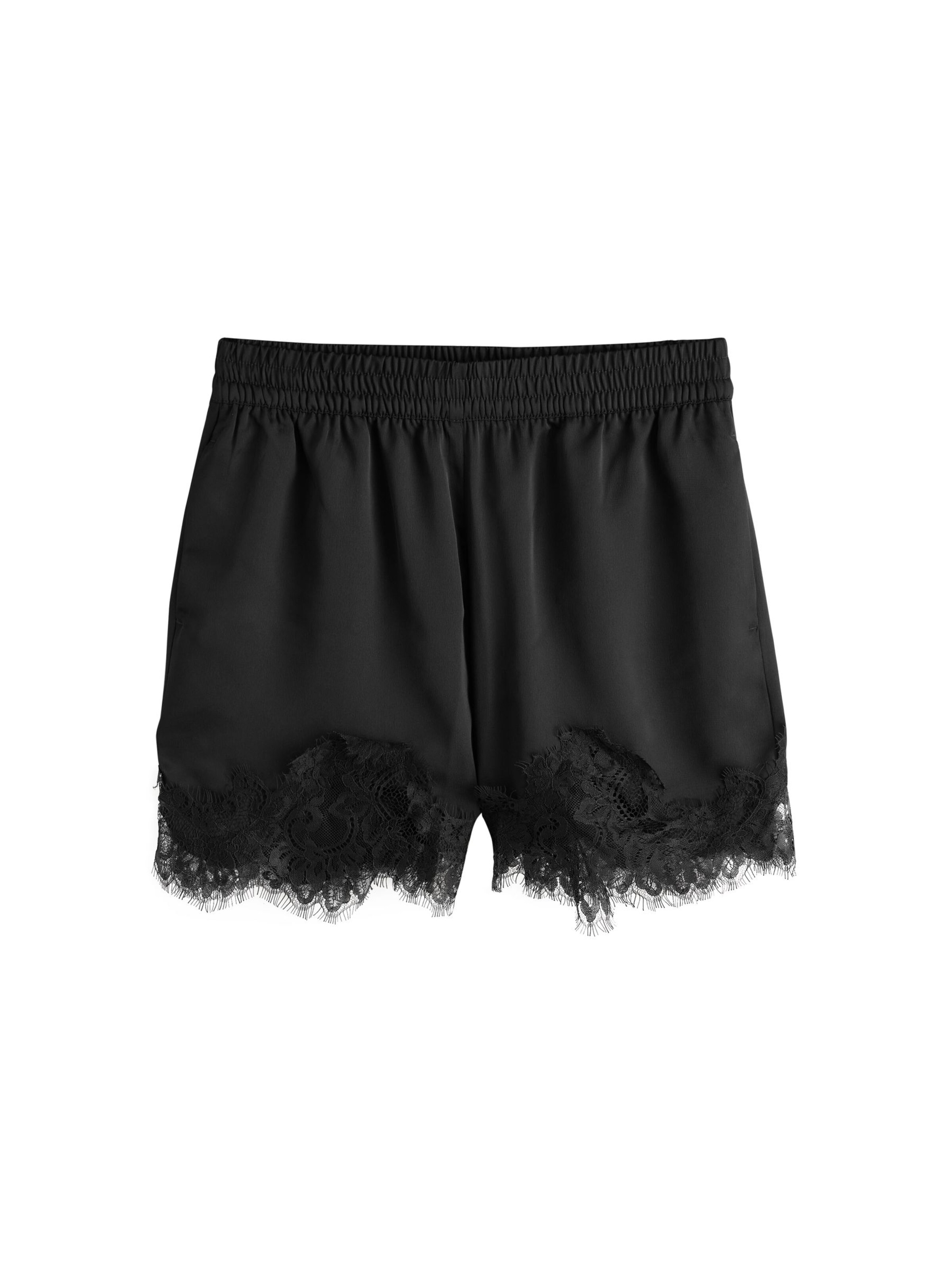 Next Обычный Штаны в Черный: спереди