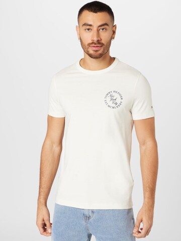 TOMMY HILFIGER T-Shirt in Beige: predná strana