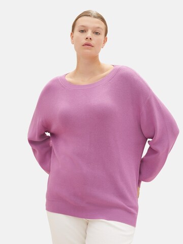 Tom Tailor Women + Sweater in Purple