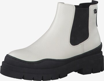 s.Oliver Chelsea boots in White: front