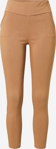 Hailys Skinny Leggingsit 'Sina' värissä beige: edessä