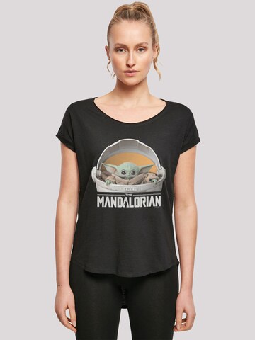 F4NT4STIC T-Shirt 'Star Wars The Mandalorian The Child Pod' in Schwarz: Vorderseite