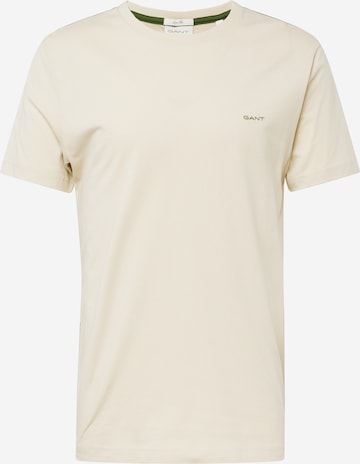 T-Shirt GANT en beige : devant