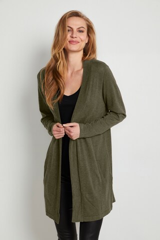 CULTURE Knit Cardigan ' CUannemarie' in Green: front