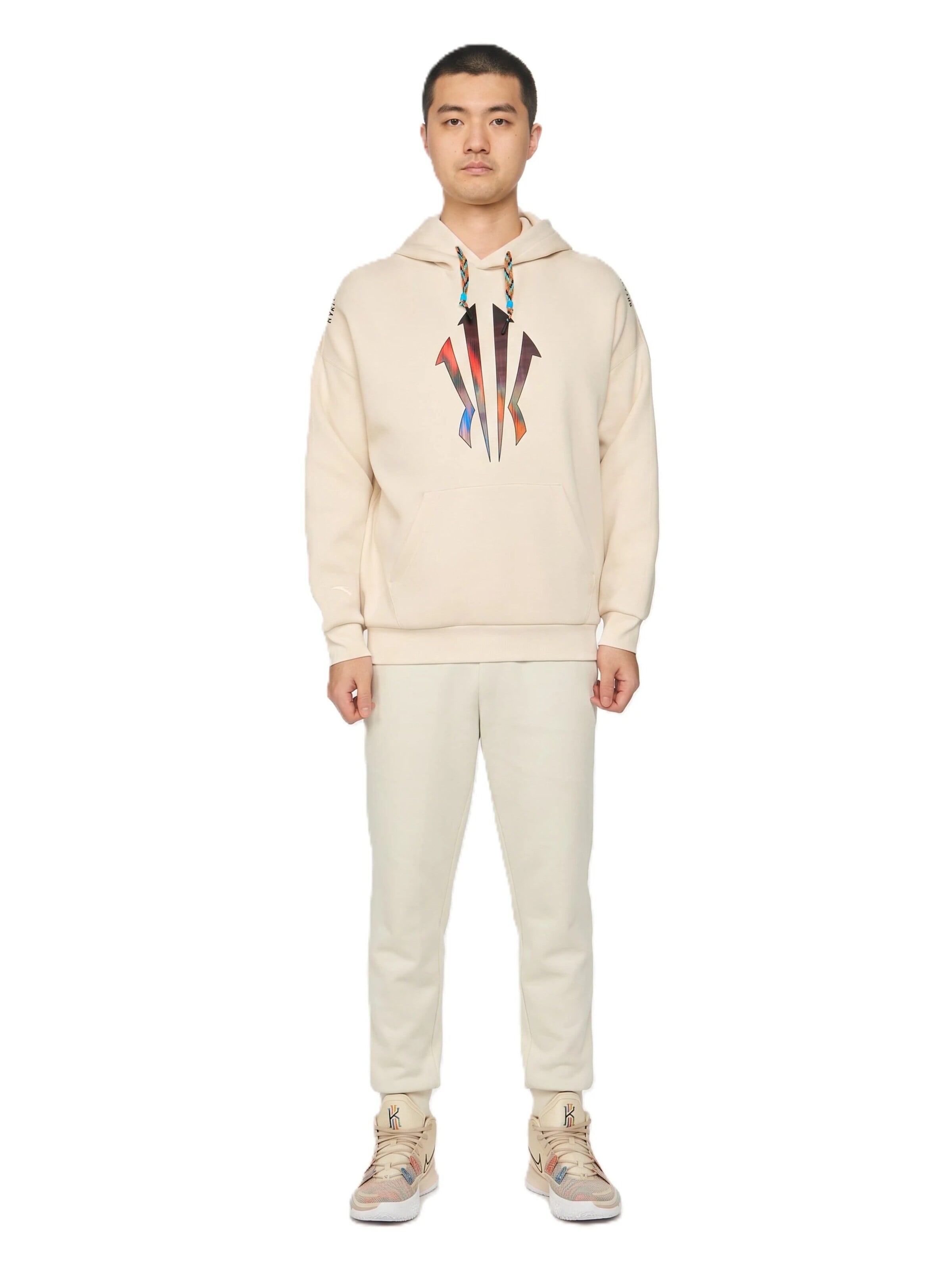 ANTA Sports sweatshirt in Beige: front
