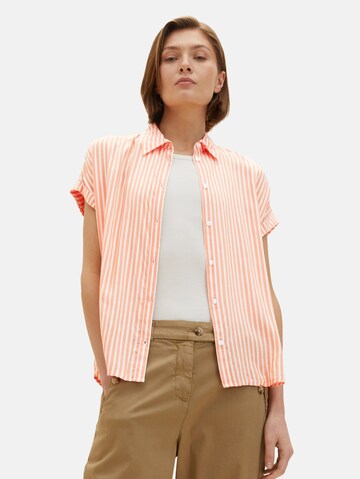 TOM TAILOR Blouse in Orange