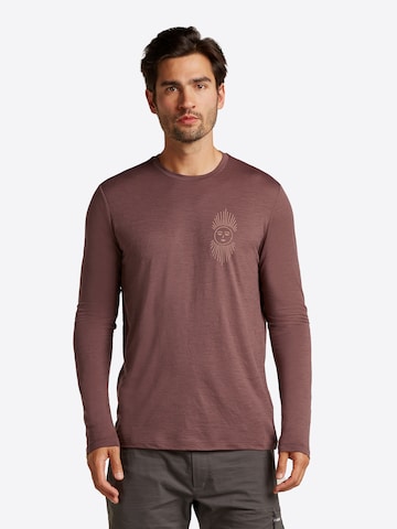 ICEBREAKER Функционална тениска 'Tech Lite' в кафяво