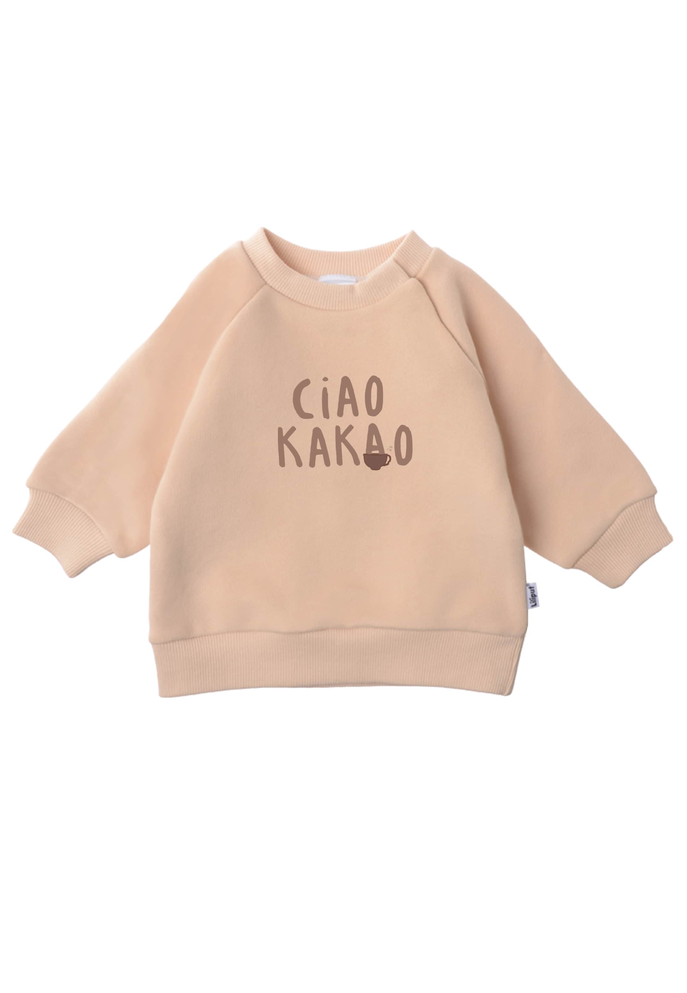 LILIPUT Sweatshirt 'Ciao Kakao' in Brown: front