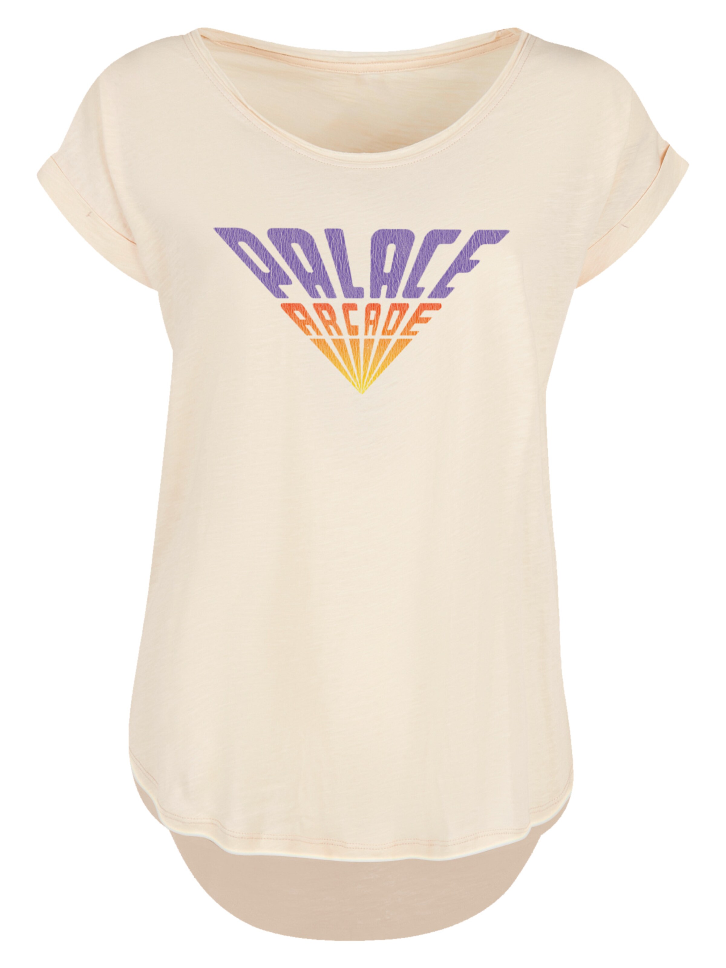 F4NT4STIC Shirt 'Stranger Things Palace Arcade Netflix TV Series' in Beige: voorkant