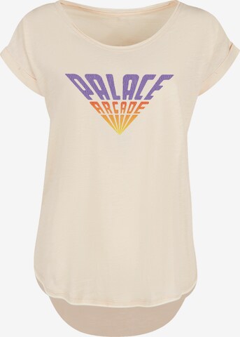 T-shirt 'Stranger Things Palace Arcade Netflix TV Series' F4NT4STIC en beige : devant