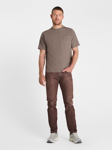Le Temps Des Cerises Shirt 'Coba' in Bruin
