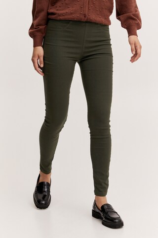 b.young Slimfit Leggings 'Bykeira' in Grün: predná strana