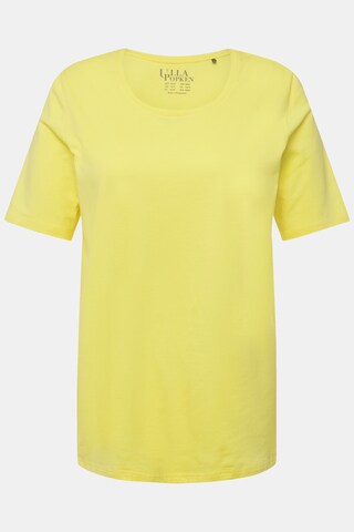 T-shirt Ulla Popken en jaune : devant