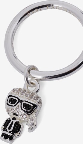 Karl Lagerfeld - Conjuntos de bijuteria ' Ikonik Pave Heart' em prata