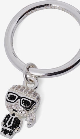 Set de bijuterii ' Ikonik Pave Heart' de la Karl Lagerfeld pe argintiu