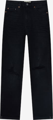 Pull&Bear Slimfit Jeans in Zwart: voorkant