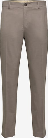 SELECTED HOMME Slimfit Spodnie w kant w kolorze beżowy: przód
