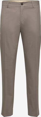 SELECTED HOMME - Pantalón de pinzas en beige: frente