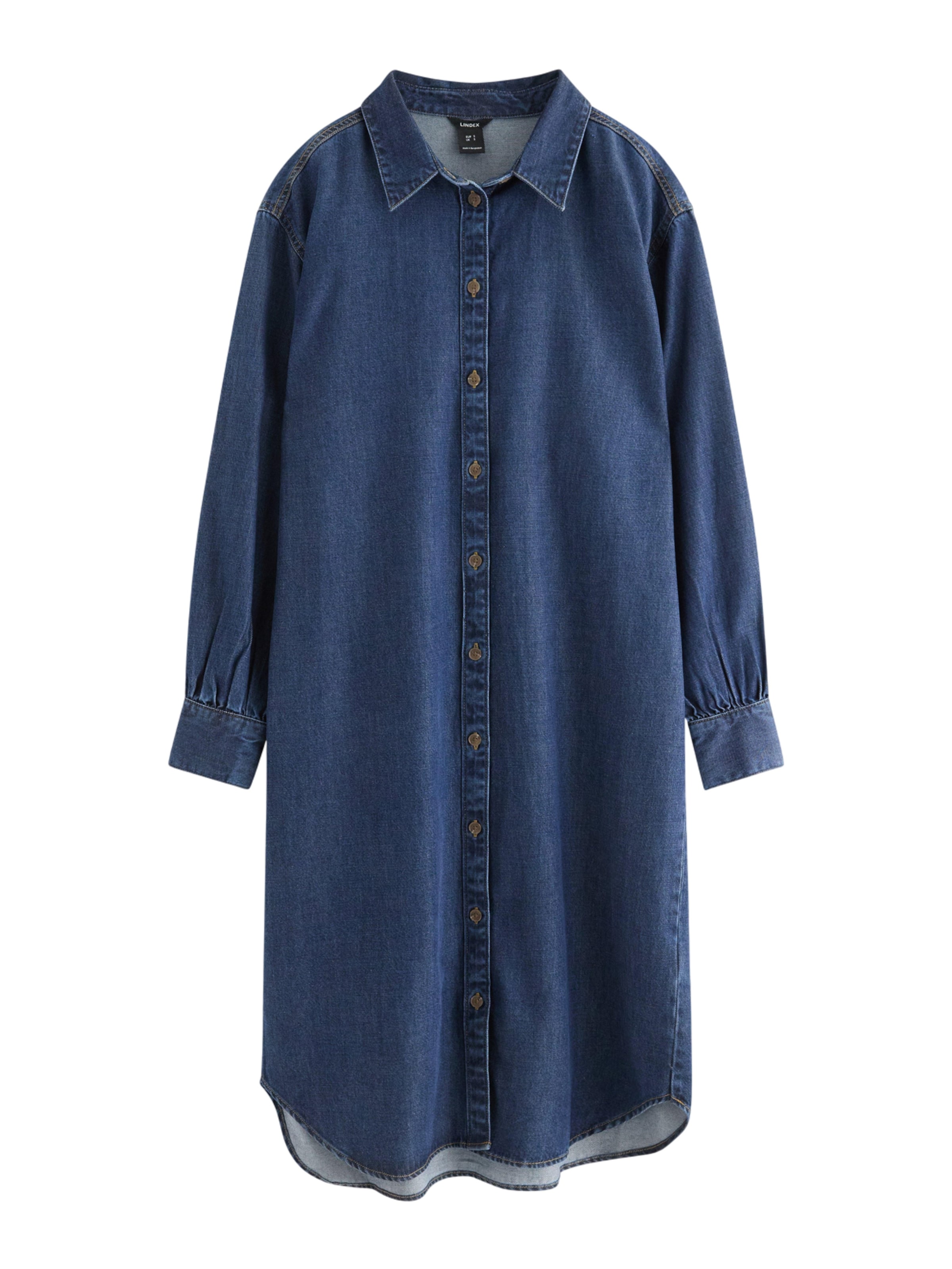 Lindex Skjortklänning 'Vega' i blå: framsida