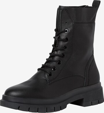 TAMARIS - Botines con cordones en negro: frente