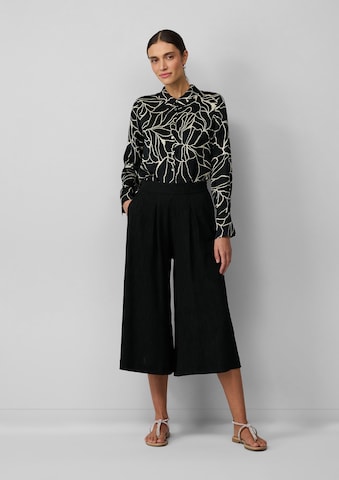 Wide Leg Pantalon s.Oliver BLACK LABEL en noir