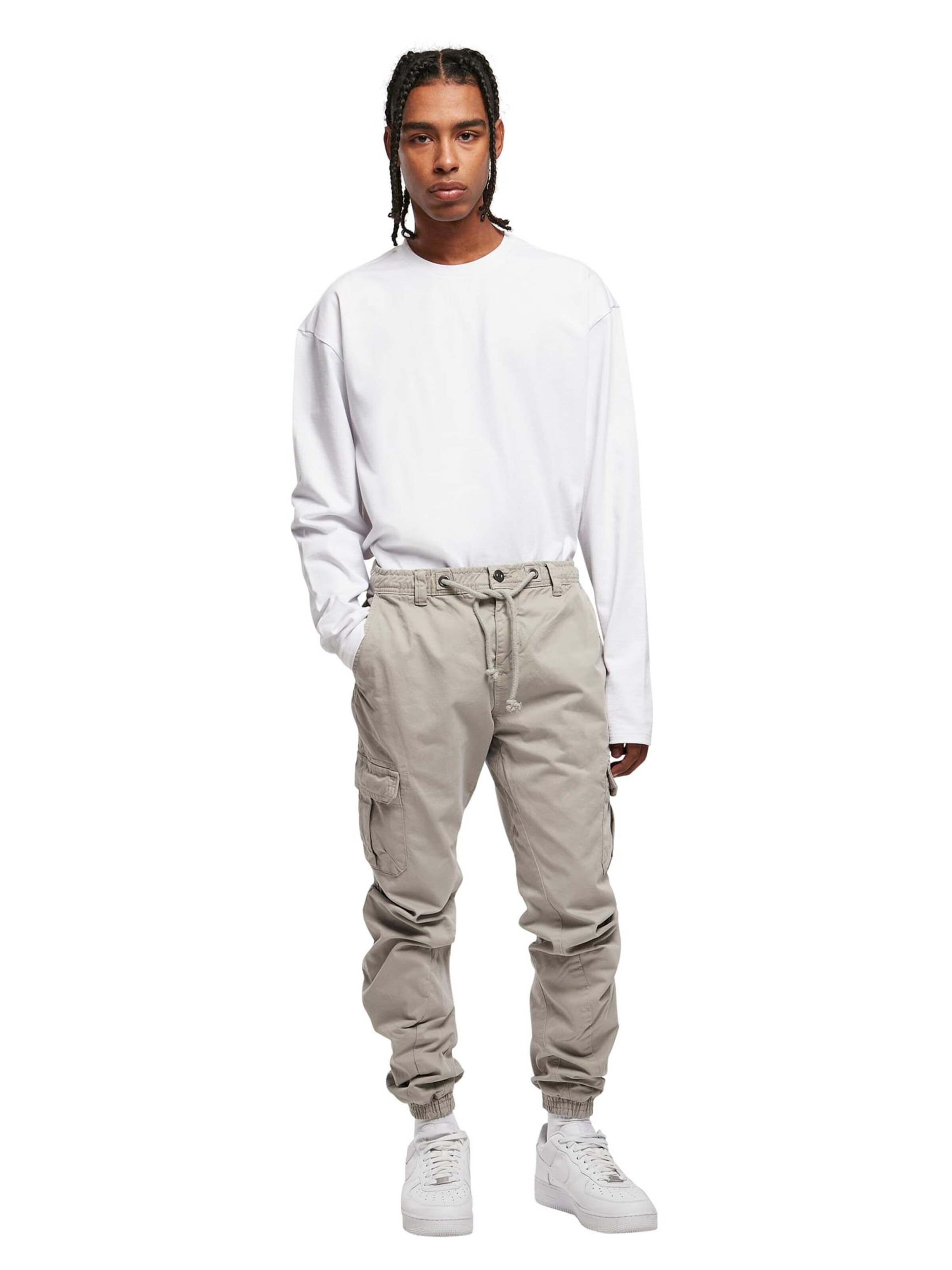 Urban Classics Zúžený strih Kapsáče - Sivá