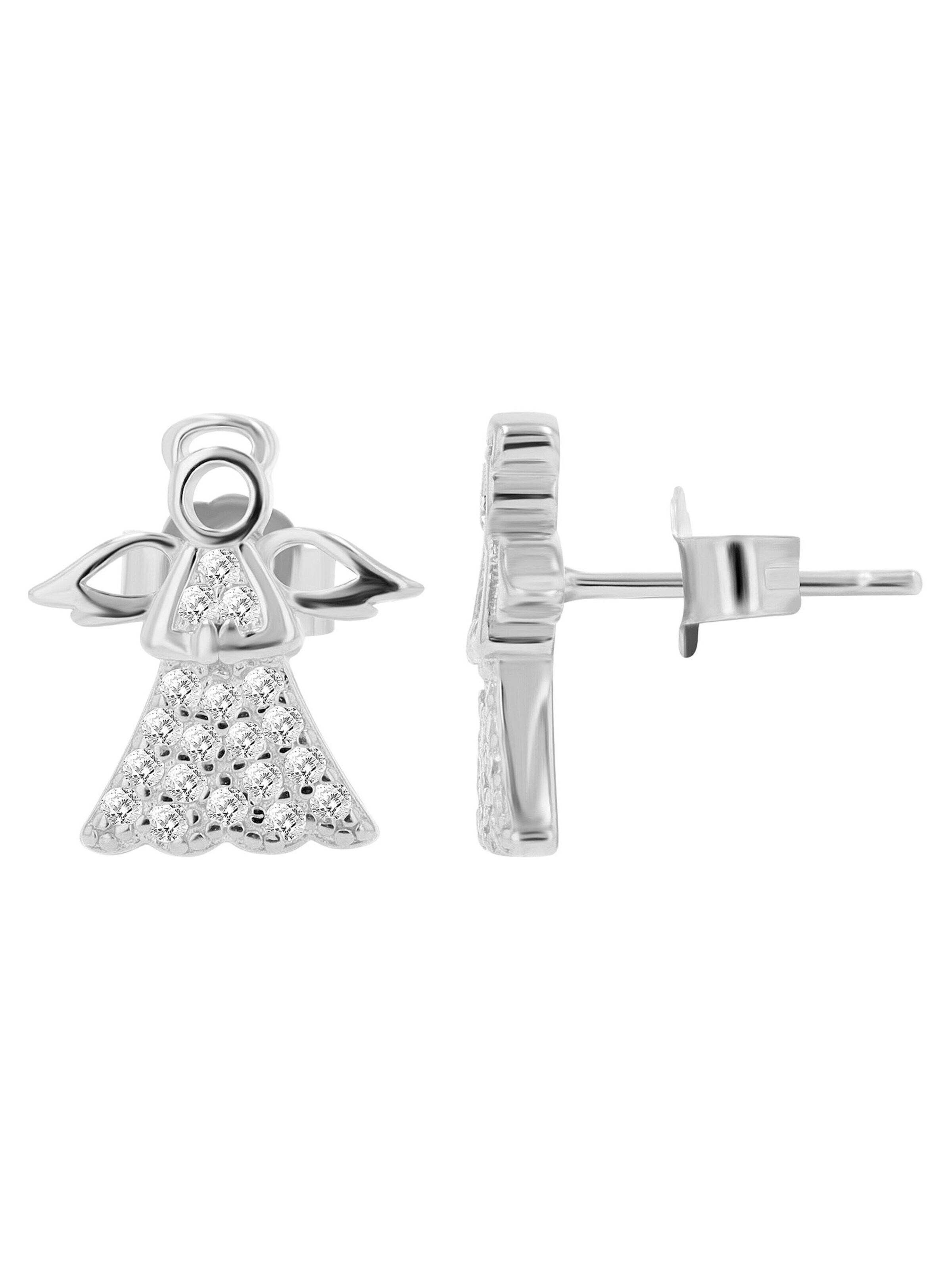 Akzent Ohrringe 'Liss, 925 Sterlingsilber, langlebig'‌‌‌ in Silber