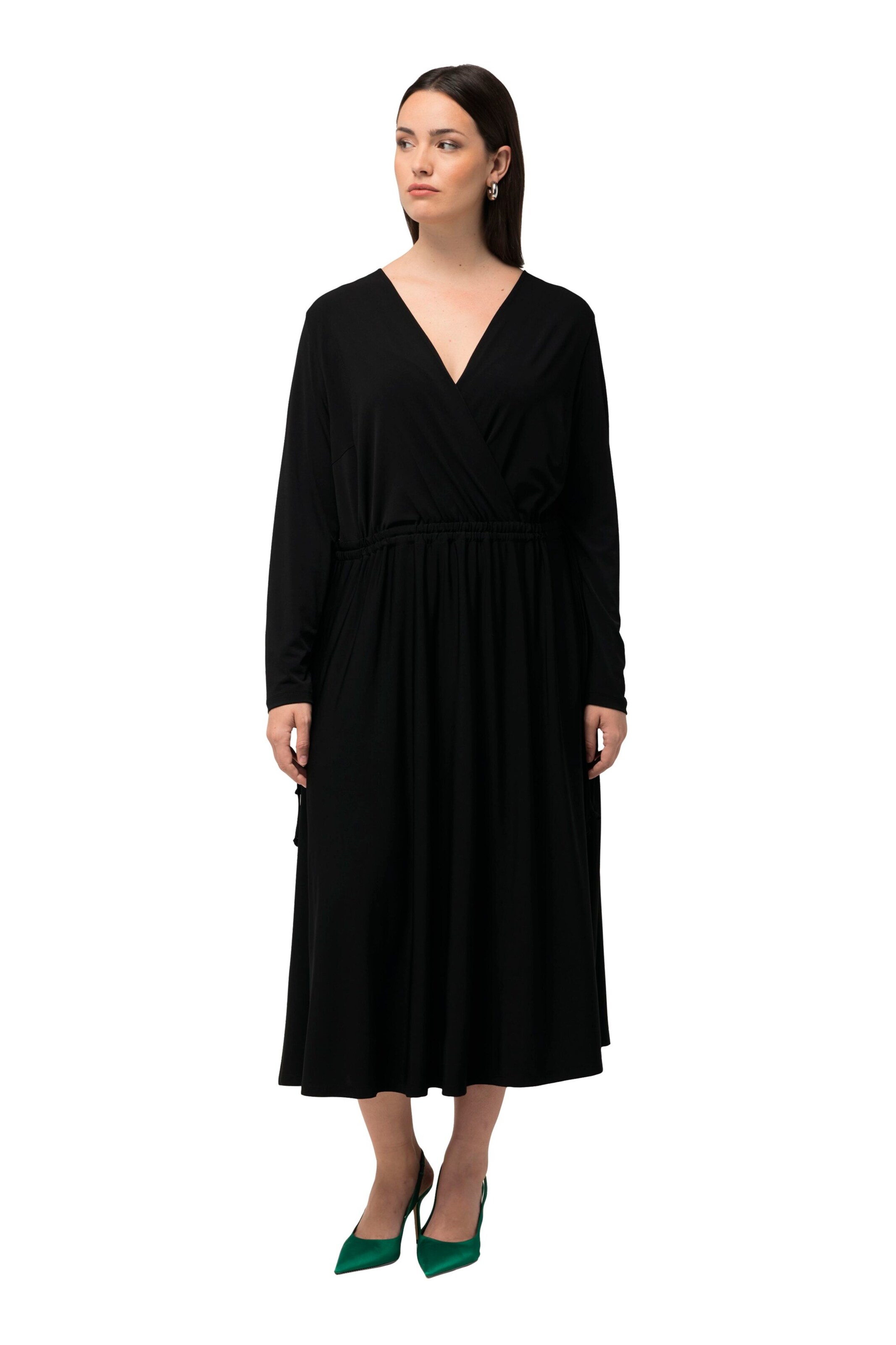 Ulla Popken Jurk in Zwart: voorkant