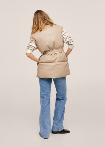 MANGO Weste 'Dejabu' in Beige