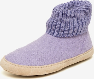 Gottstein Slippers 'Hüttenschuhe Dakota' in Purple: front