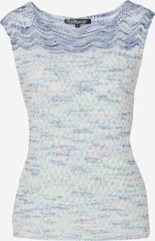 KOROSHI Knitted top in Blue: front