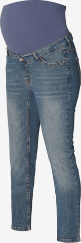 Esprit Maternity Slimfit Jeans in Blauw: voorkant