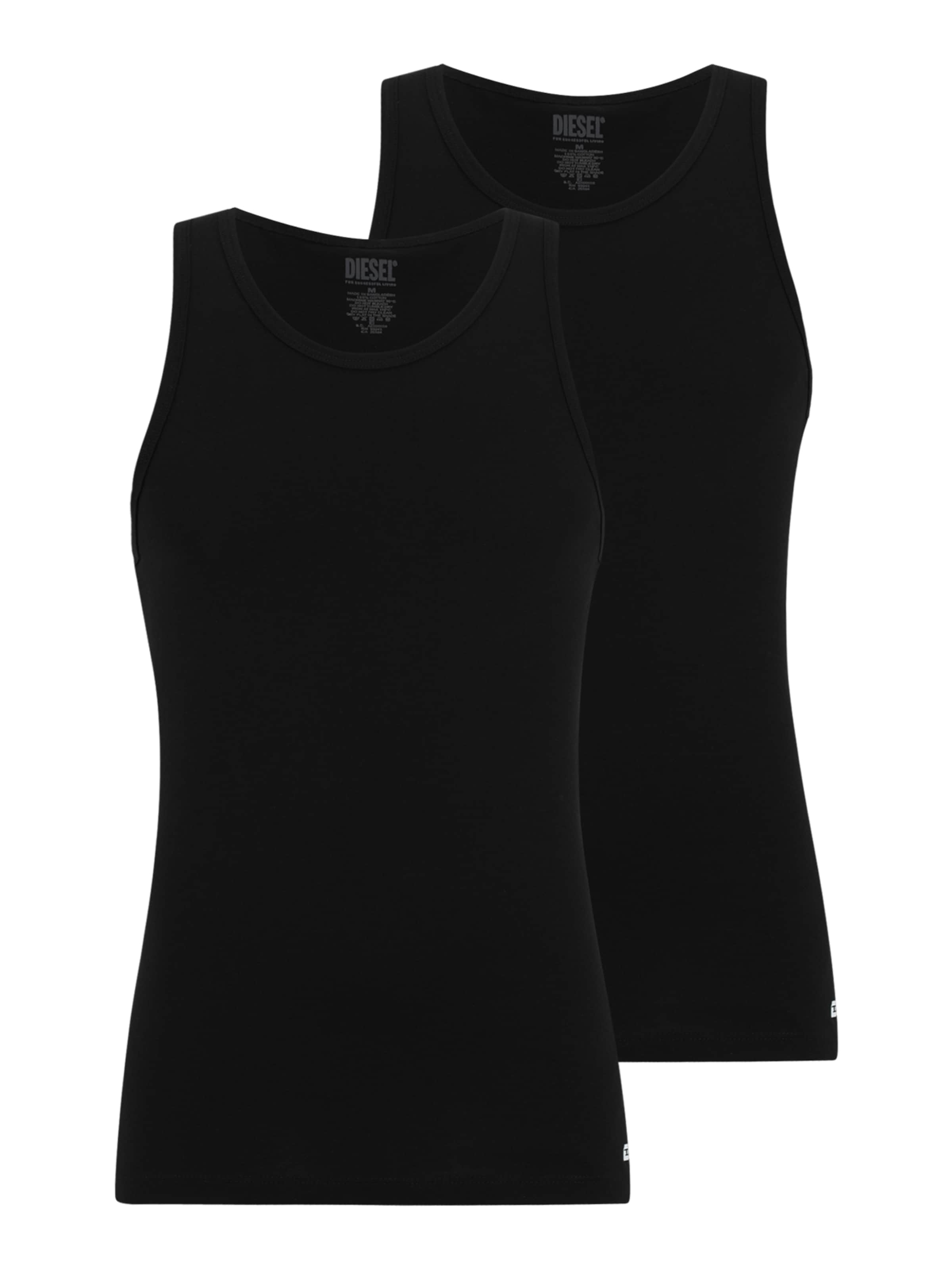 Maillot de corps DIESEL en noir : devant