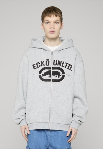 Giacca di felpa 'Vintage' di Ecko Unlimited in grigio: frontale