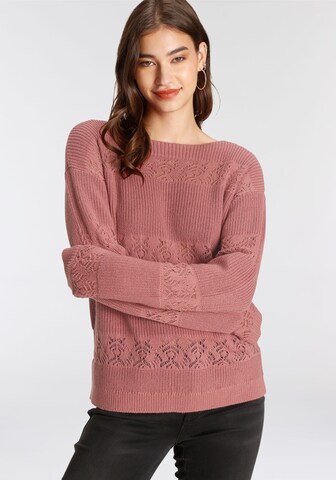 LAURA SCOTT Sweater in Pink: front