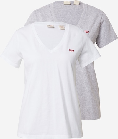 Maglietta '2Pack Vneck Tee' LEVI'S ® di colore grigio sfumato / bianco, Visualizzazione prodotti