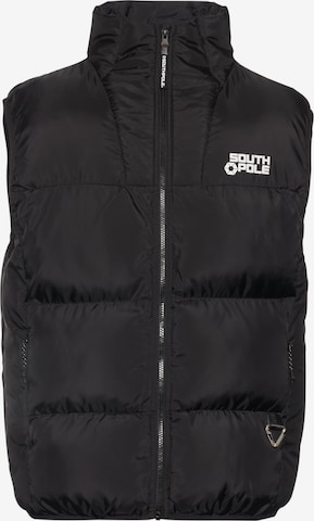 Gilet di SOUTHPOLE in nero: frontale